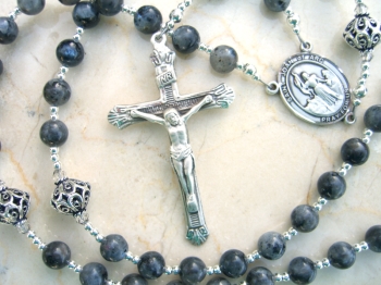 Saint Joan of Arc Beaded Rosary