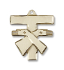 14 Karat Gold Franciscan Cross Medal