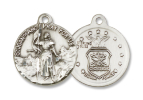 Sterling Silver St. Joan of Arc/Army Pendant
