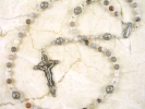 Botswana Agate Beaded Rosary