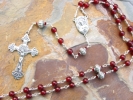 Carnelian Wire Wrapped Rosary