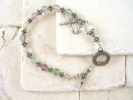 Rainbow Fluorite Rosary Bracelet