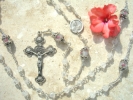 St. Therese Wire Wrapped Rosary